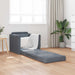 Sammenleggbar Sofa seng Mørkegrå 74 x 77 x 81 cm Fløyel