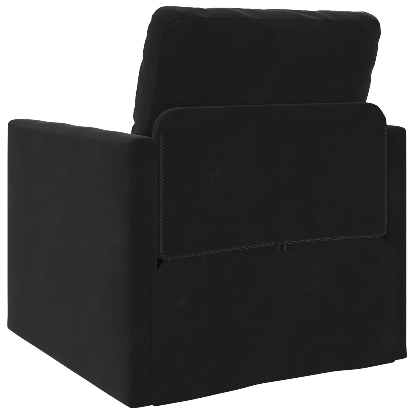 Sammenleggbar Sofa seng Svart 74 x 77 x 81 cm Fløyel