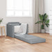 Sammenleggbar Sofa seng Lysegrå 74 x 77 x 81 cm stoff