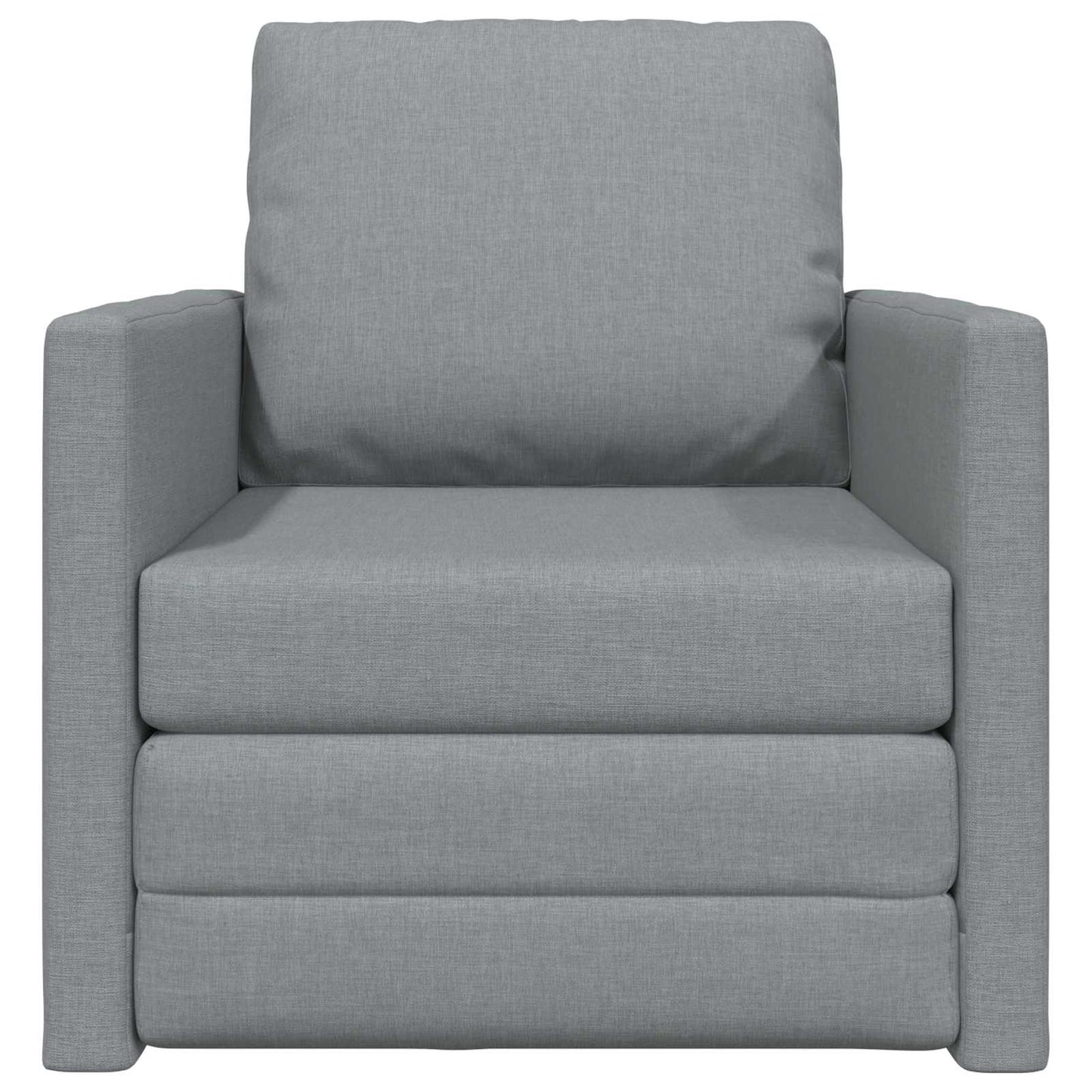Sammenleggbar Sofa seng Lysegrå 74 x 77 x 81 cm stoff