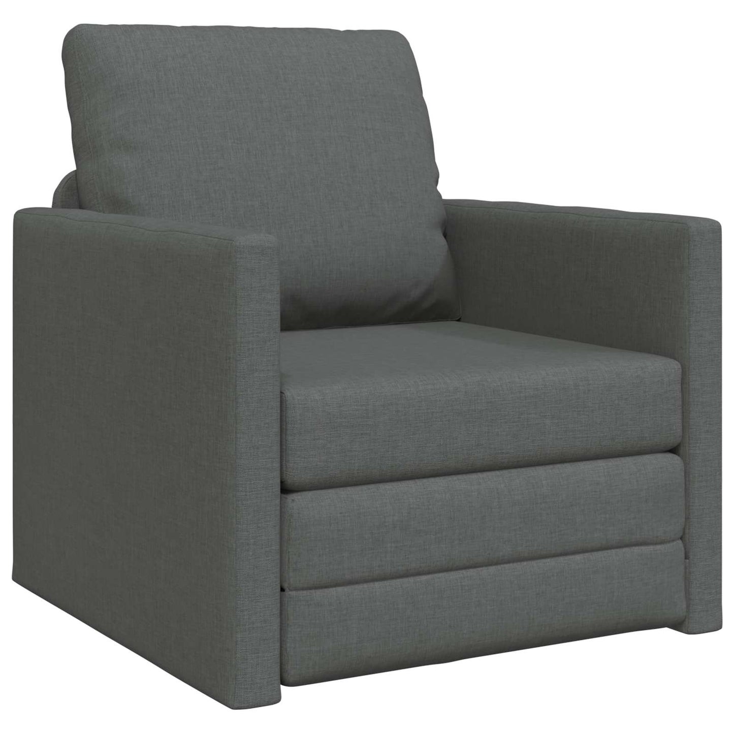 Sammenleggbar Sofa seng Mørkegrå 74 x 77 x 81 cm stoff
