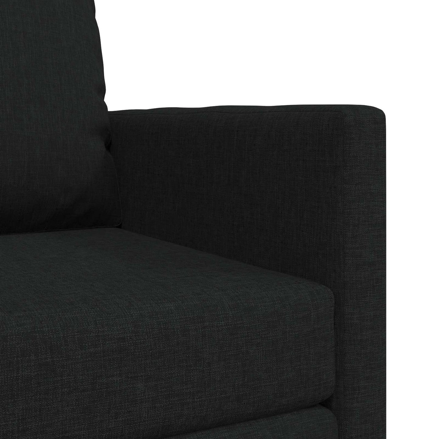 Sammenleggbar Sofa seng Svart 74 x 77 x 81 cm stoff