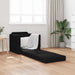 Sammenleggbar Sofa seng Svart 74 x 77 x 81 cm stoff