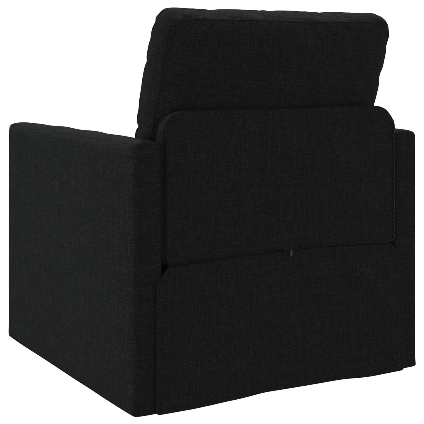 Sammenleggbar Sofa seng Svart 74 x 77 x 81 cm stoff