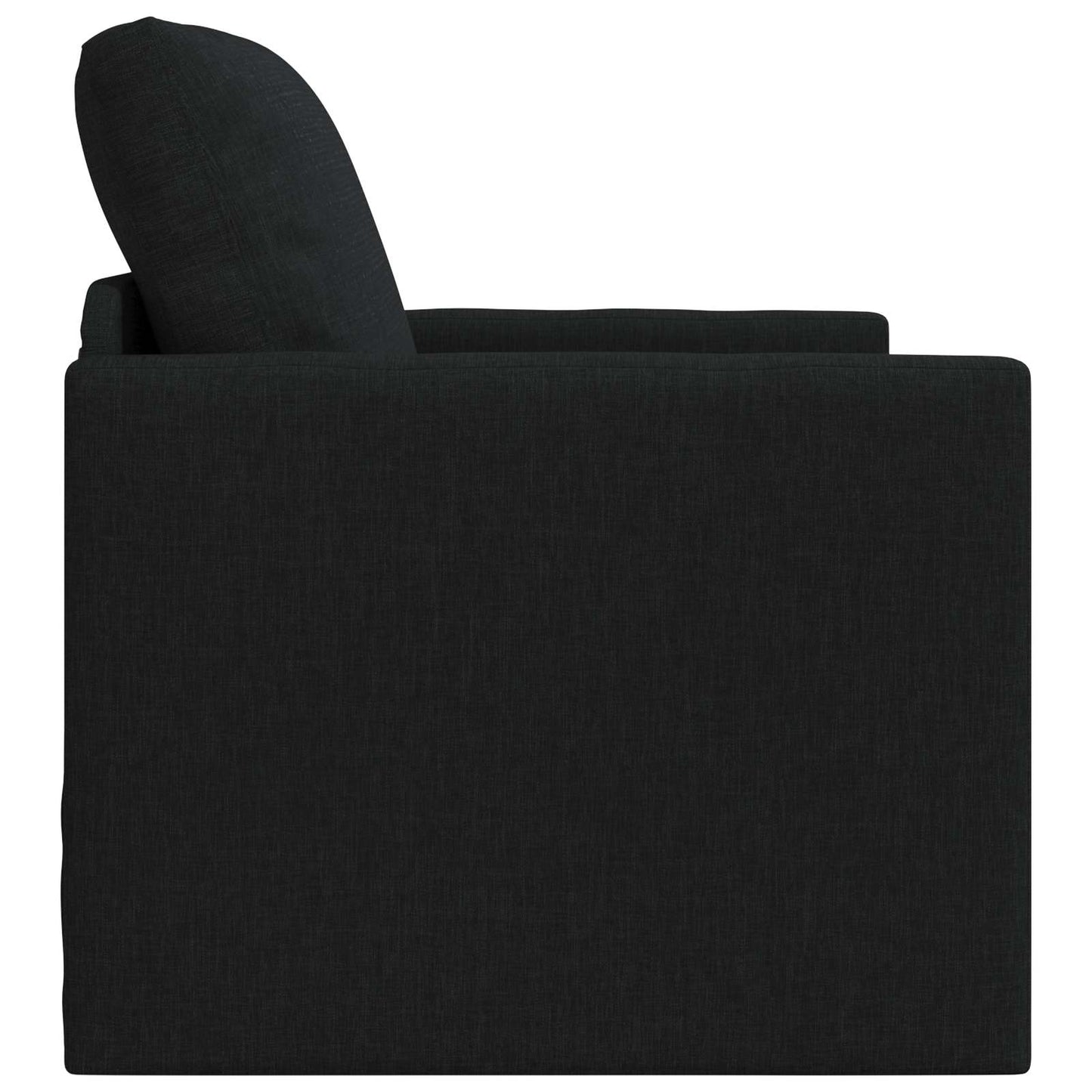 Sammenleggbar Sofa seng Svart 74 x 77 x 81 cm stoff