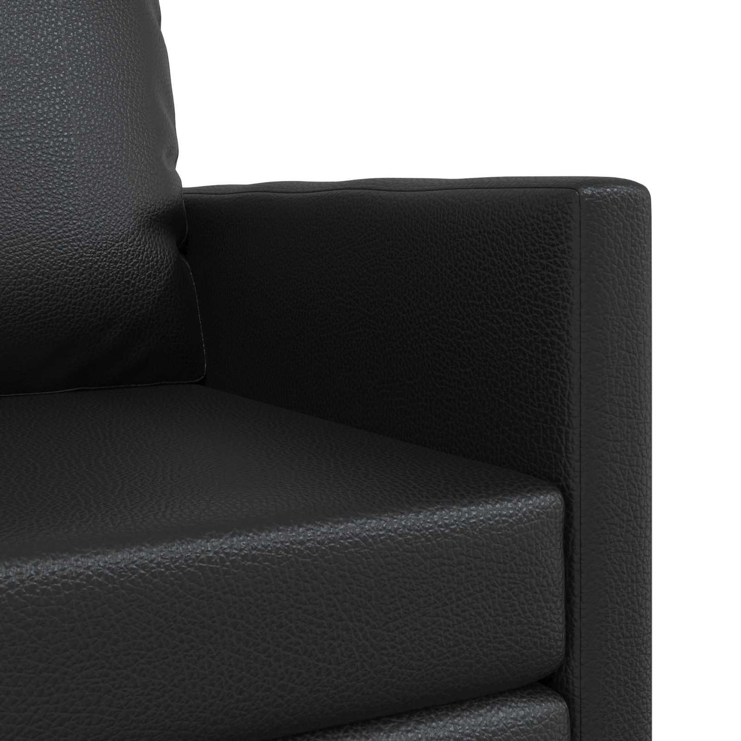 Sammenleggbar Sofa seng Svart 74 x 77 x 81 cm Kunstlær