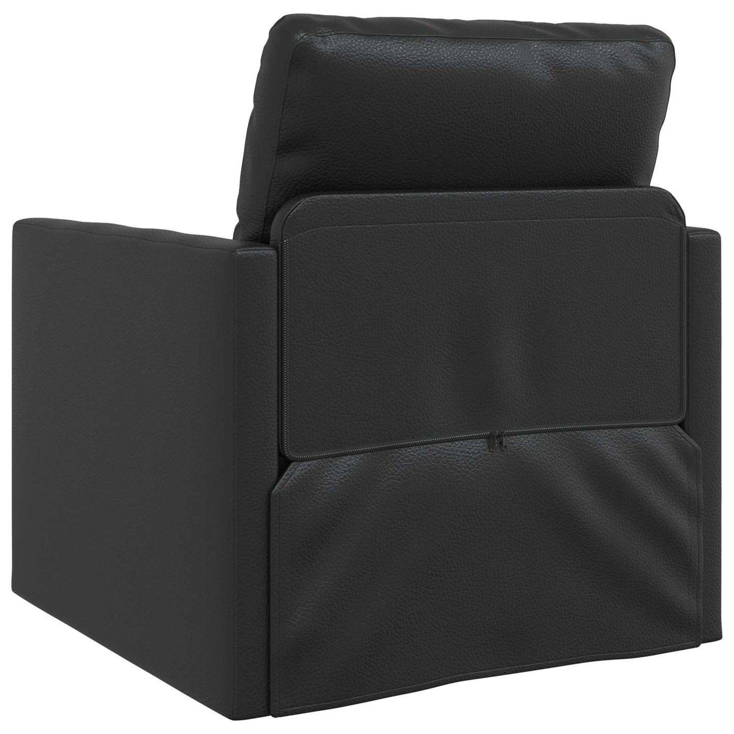 Sammenleggbar Sofa seng Svart 74 x 77 x 81 cm Kunstlær