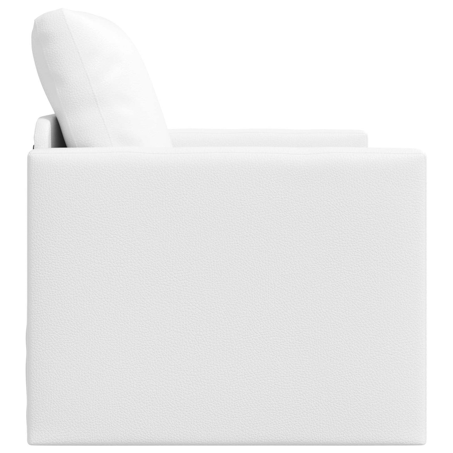 Sammenleggbar Sofa seng Hvit 74 x 77 x 81 cm Kunstlær