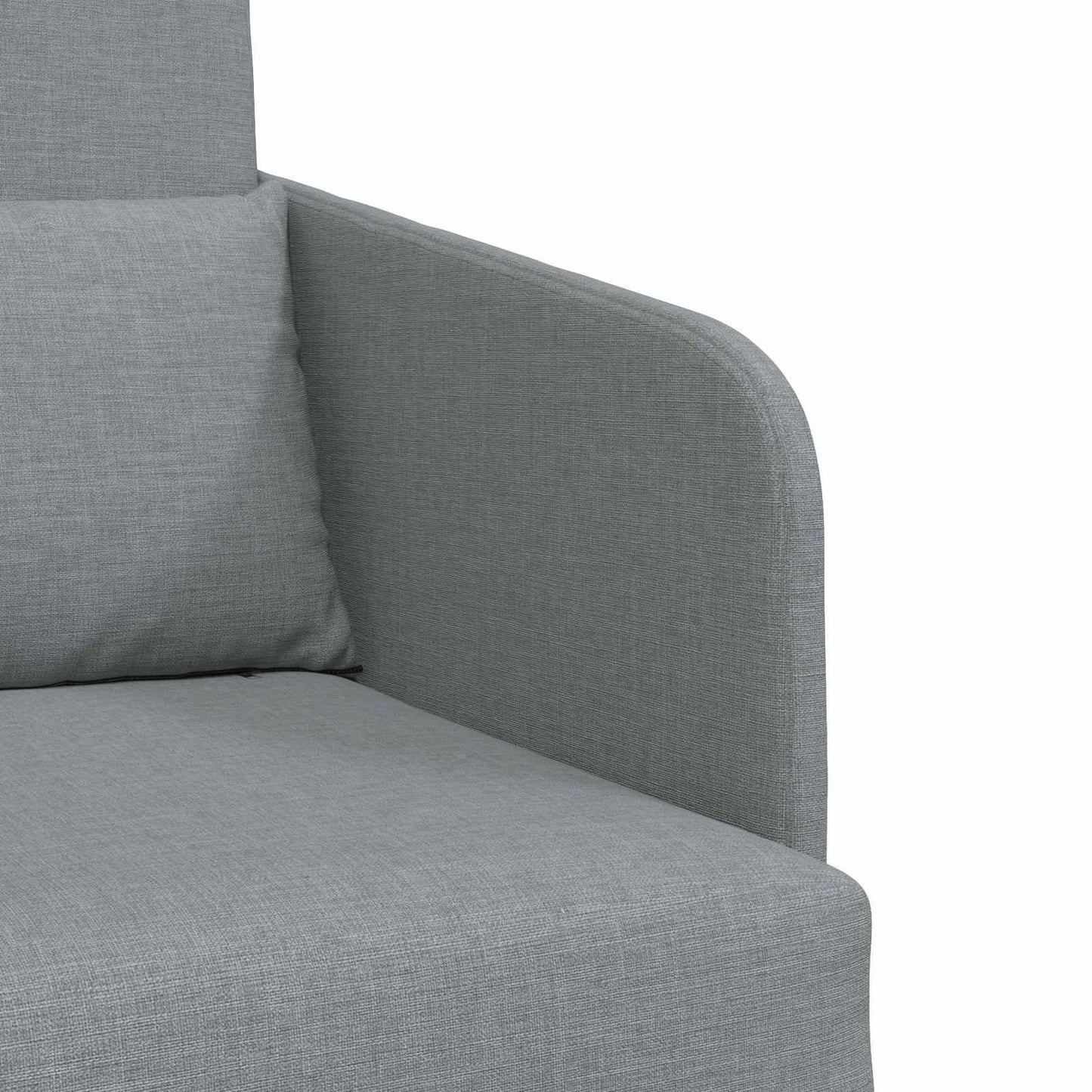 Sammenleggbar Sofa seng Lysegrå 65 x 80 x 83 cm stoff