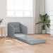 Sammenleggbar Sofa seng Lysegrå 65 x 80 x 83 cm stoff