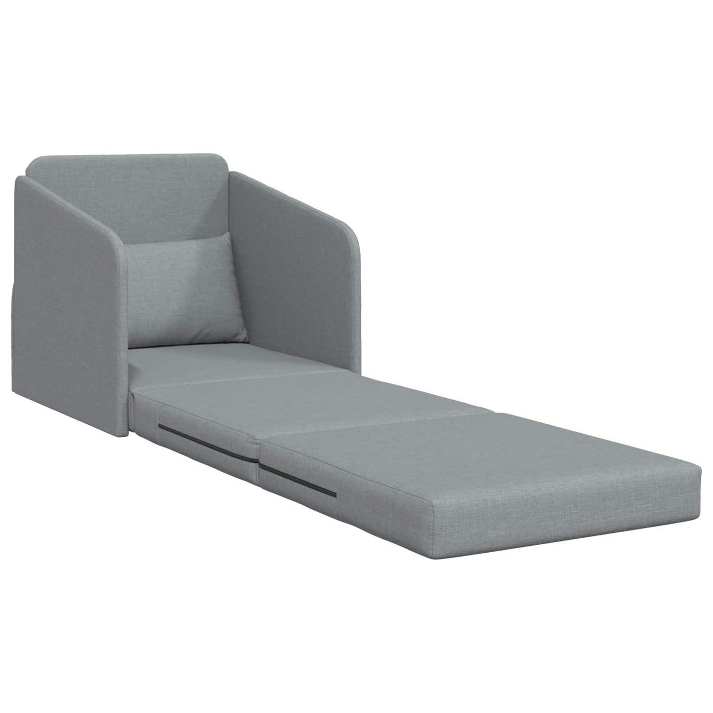 Sammenleggbar Sofa seng Lysegrå 65 x 80 x 83 cm stoff