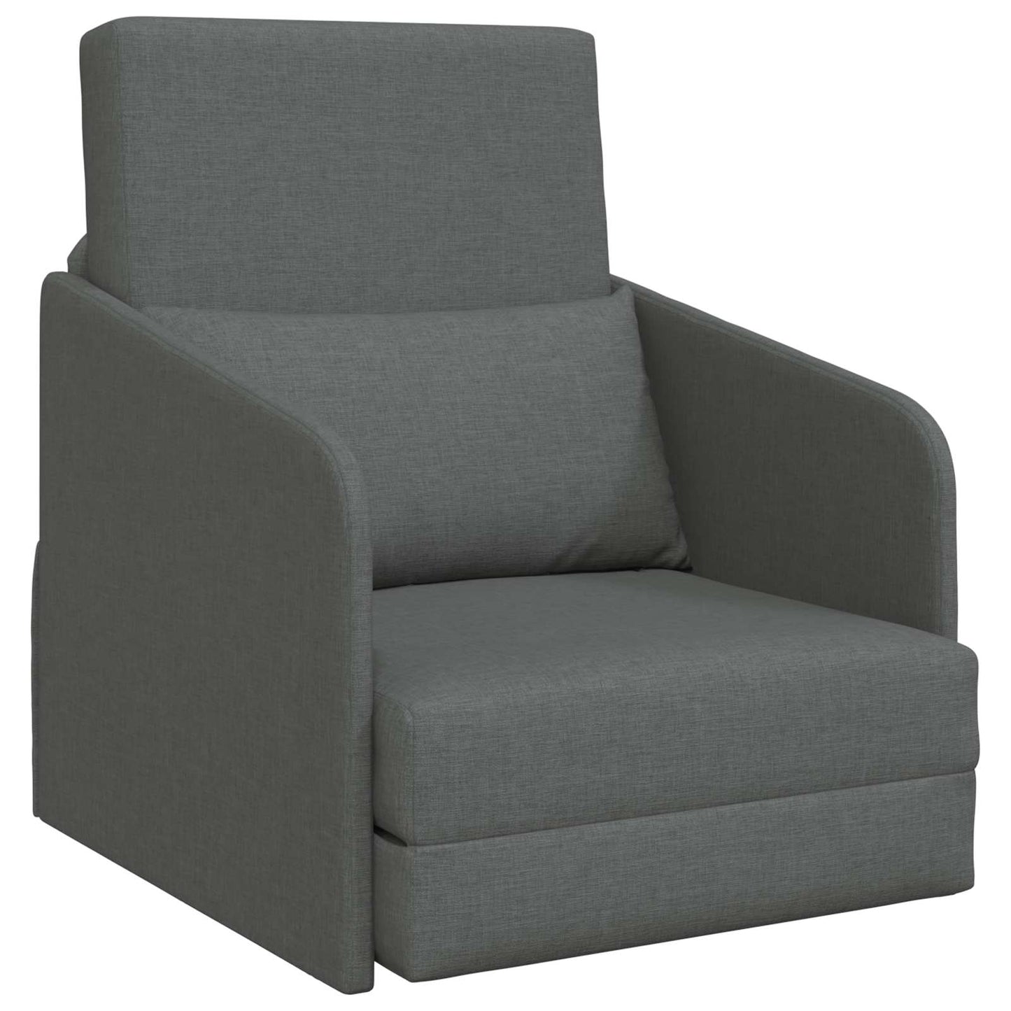 Sammenleggbar Sofa seng Mørkegrå 65 x 80 x 83 cm stoff