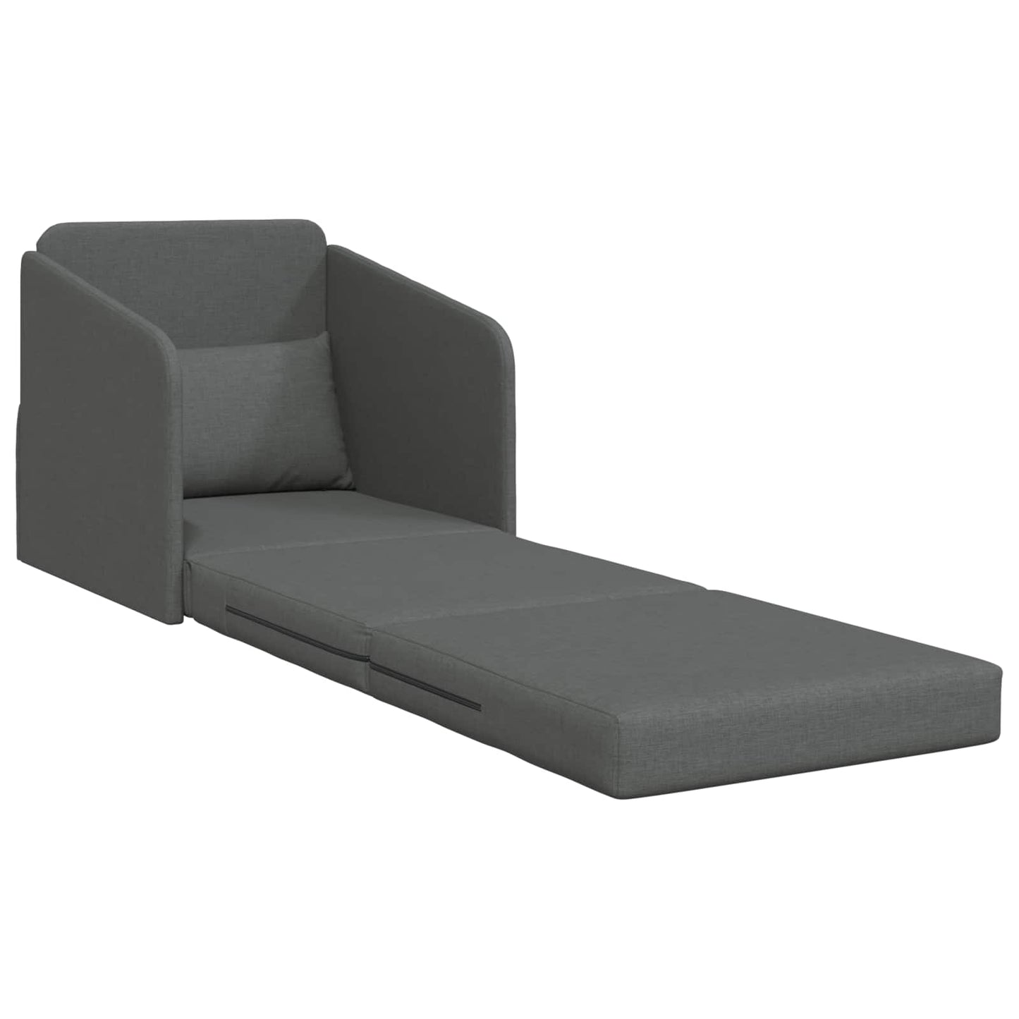 Sammenleggbar Sofa seng Mørkegrå 65 x 80 x 83 cm stoff