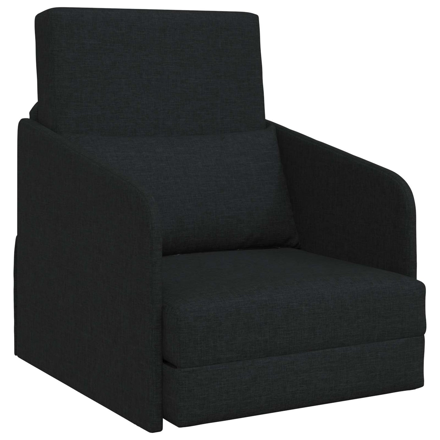 Sammenleggbar Sofa seng Svart 65 x 80 x 83 cm stoff