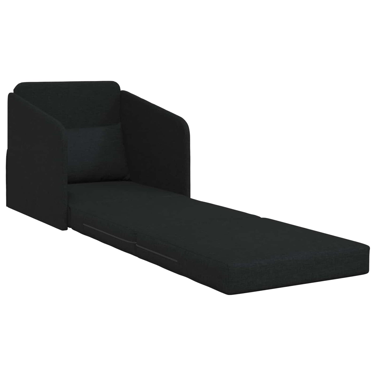 Sammenleggbar Sofa seng Svart 65 x 80 x 83 cm stoff