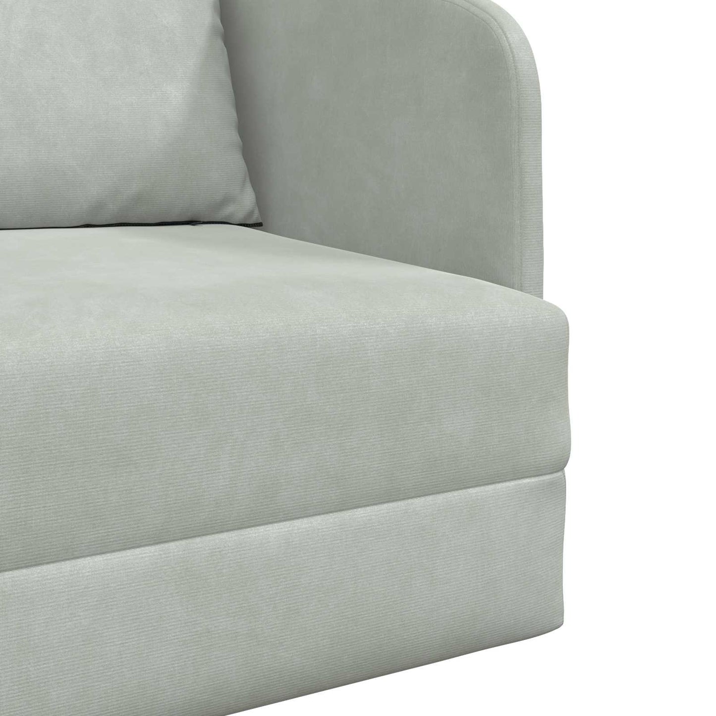 Sammenleggbar Sofa seng Lysegrå 65 x 80 x 83 cm Fløyel