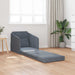 Sammenleggbar Sofa seng Mørkegrå 65 x 80 x 83 cm Fløyel