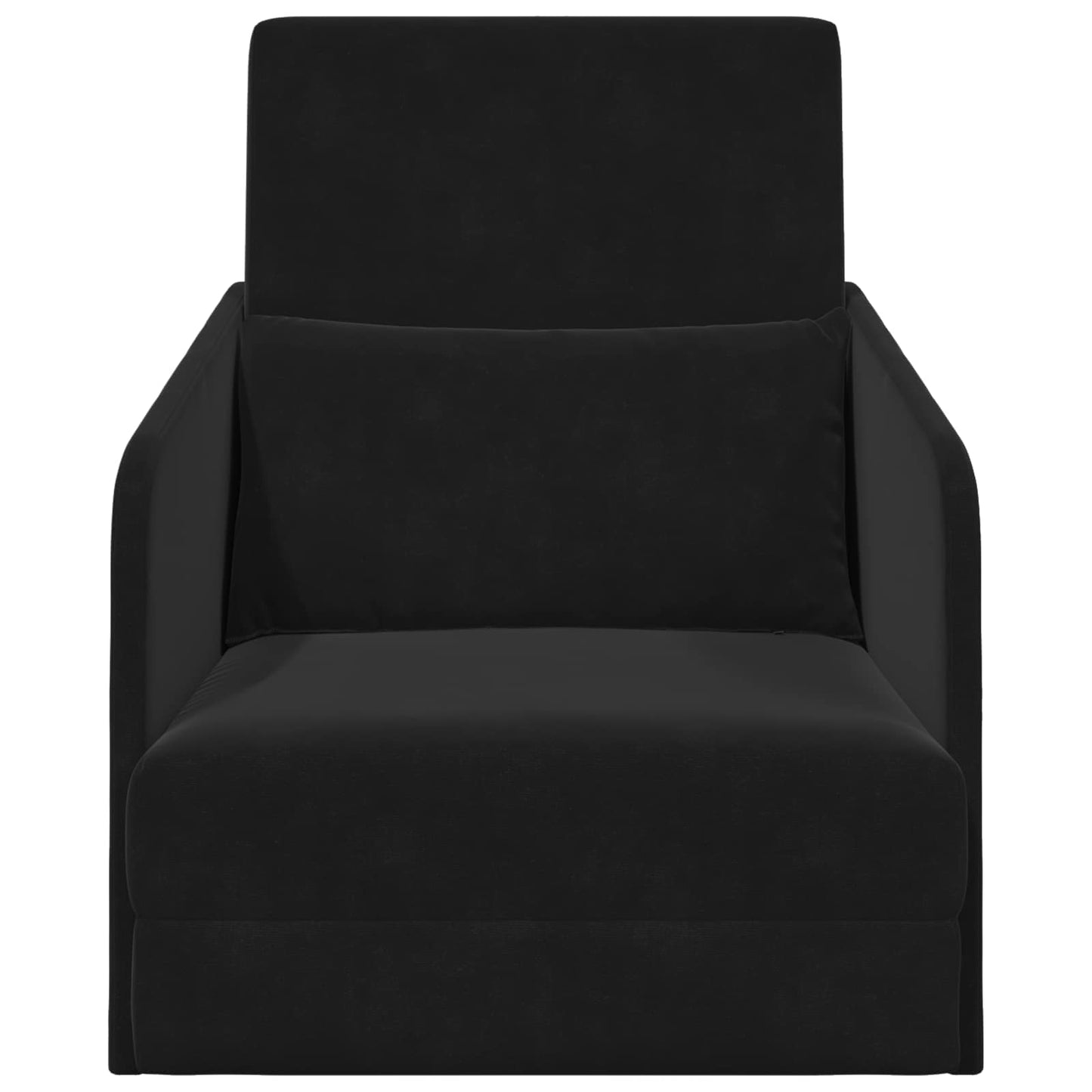 Sammenleggbar Sofa seng Svart 65 x 80 x 83 cm Fløyel