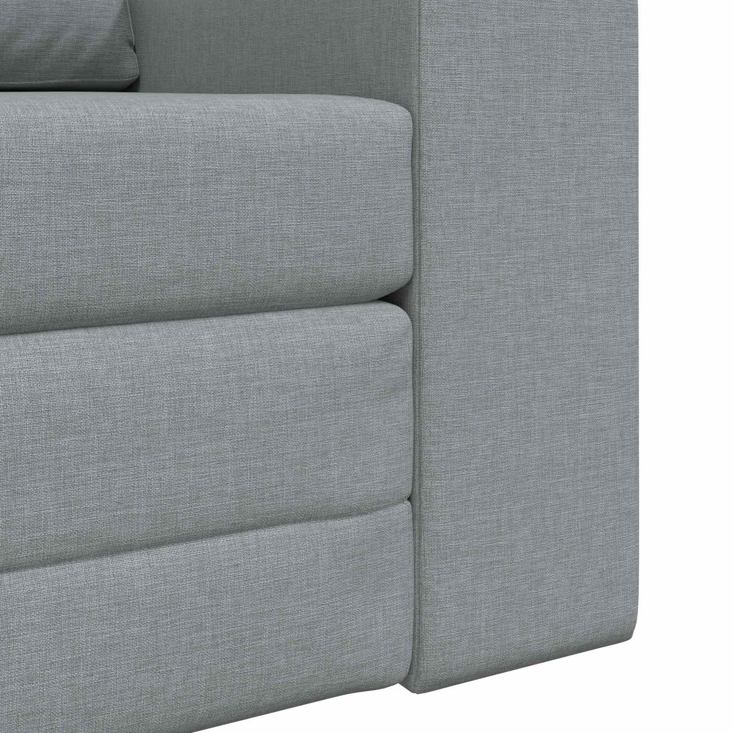 Sammenleggbar Sofa seng Lysegrå 98 x 71 x 83 cm stoff vidaXL