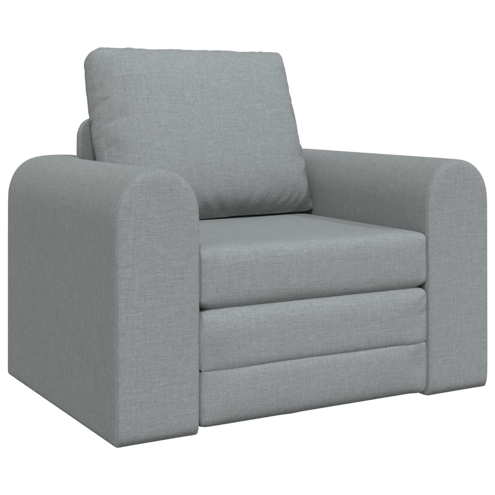 Sammenleggbar Sofa seng Lysegrå 98 x 71 x 83 cm stoff vidaXL