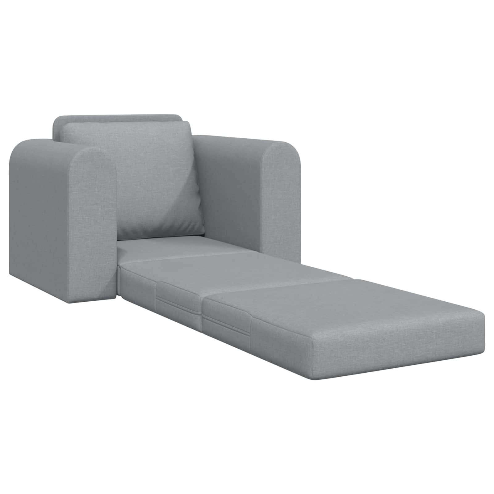 Sammenleggbar Sofa seng Lysegrå 98 x 71 x 83 cm stoff vidaXL