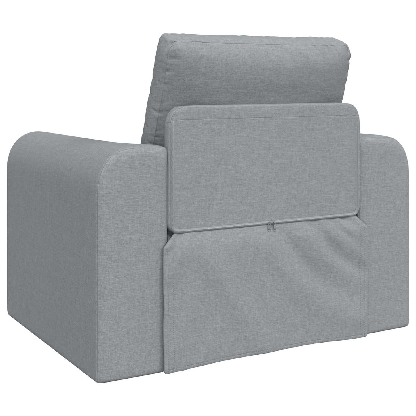 Sammenleggbar Sofa seng Lysegrå 98 x 71 x 83 cm stoff vidaXL
