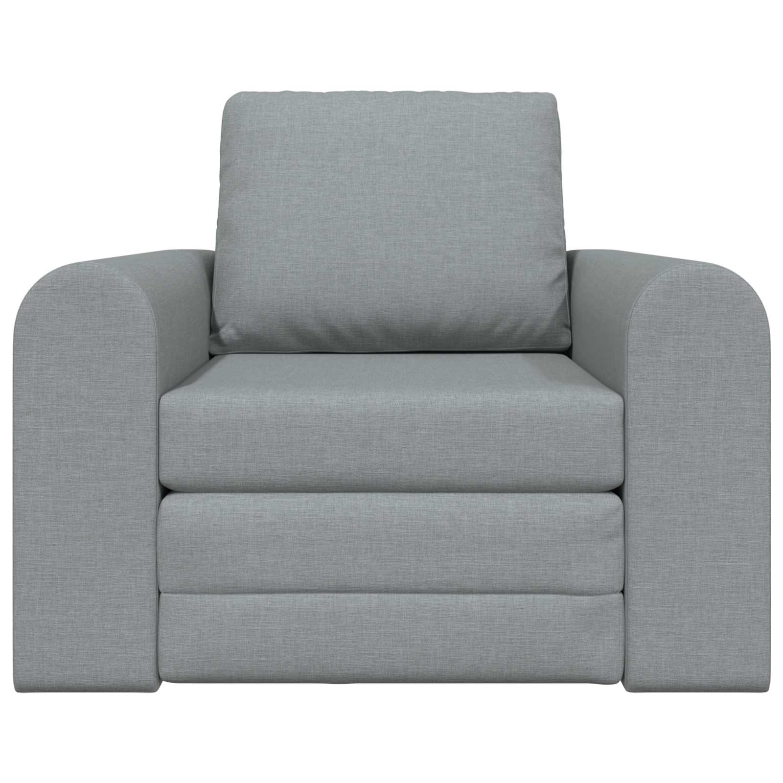 Sammenleggbar Sofa seng Lysegrå 98 x 71 x 83 cm stoff vidaXL