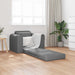Sammenleggbar Sofa seng Mørkegrå 98 x 71 x 83 cm stoff
