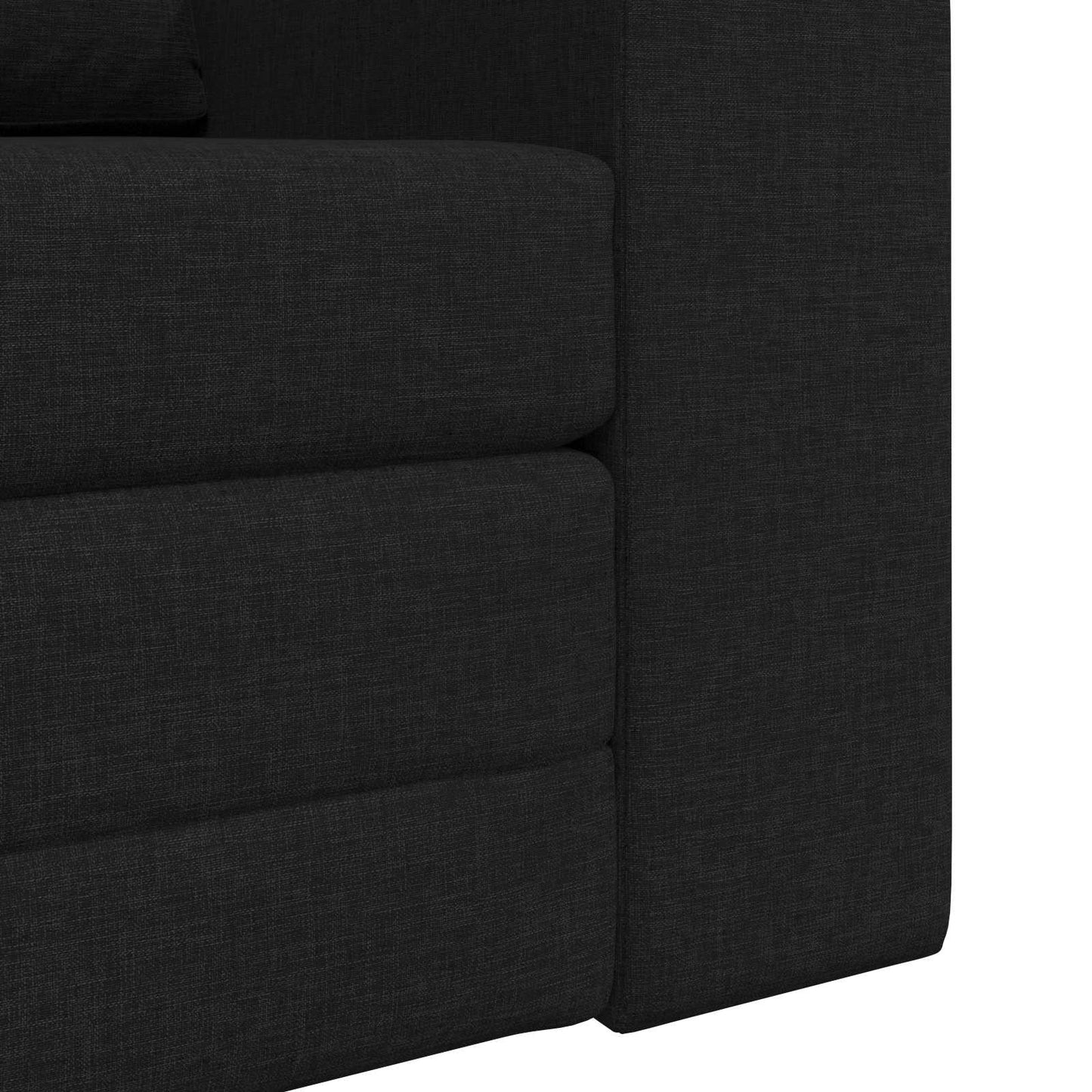 Sammenleggbar Sofa seng Svart 98 x 71 x 83 cm stoff