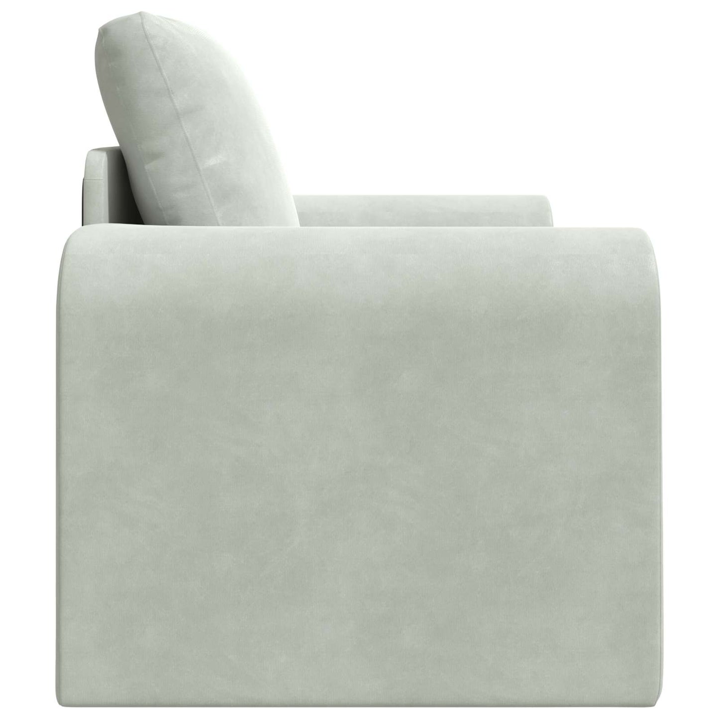 Sammenleggbar Sofa seng Lysegrå 98 x 71 x 83 cm Fløyel