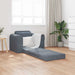 Sammenleggbar Sofa seng Mørkegrå 98 x 71 x 83 cm Fløyel