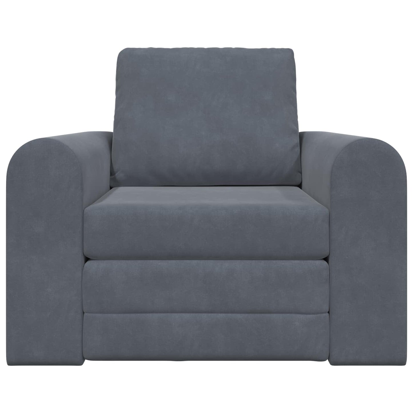 Sammenleggbar Sofa seng Mørkegrå 98 x 71 x 83 cm Fløyel