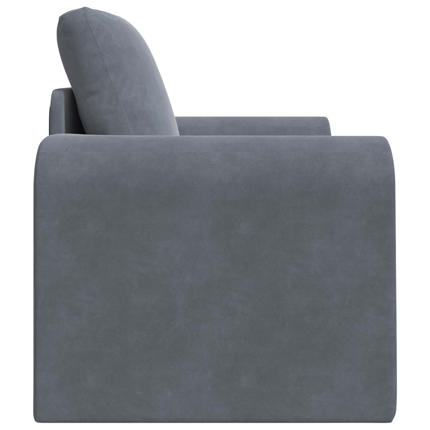 Sammenleggbar Sofa seng Mørkegrå 98 x 71 x 83 cm Fløyel