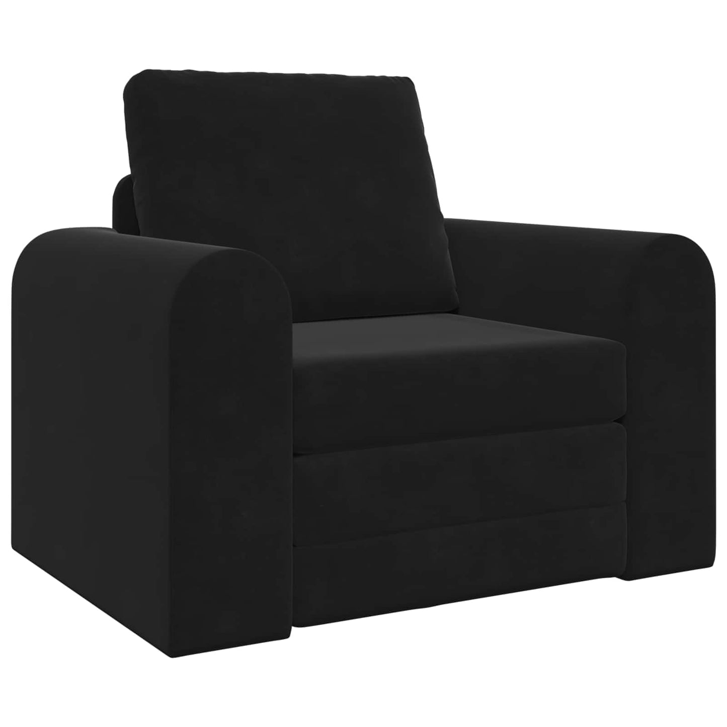 Sammenleggbar Sofa seng Svart 98 x 71 x 83 cm Fløyel