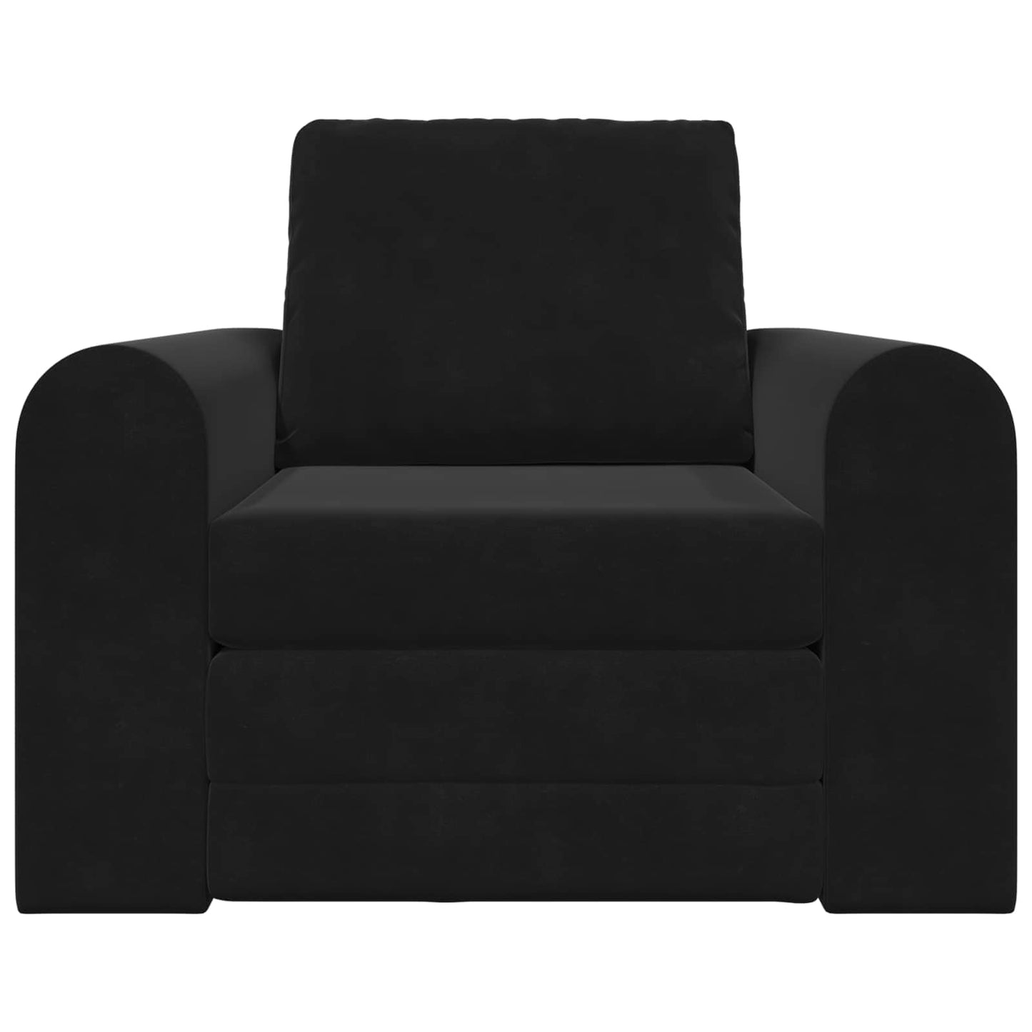 Sammenleggbar Sofa seng Svart 98 x 71 x 83 cm Fløyel