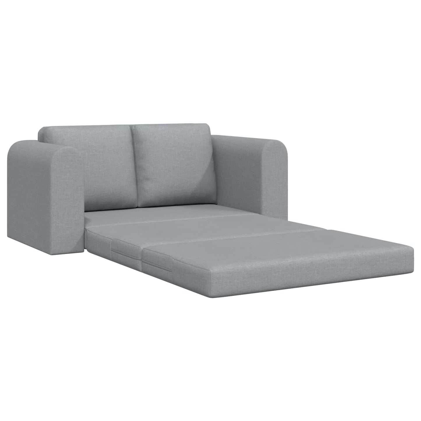 Sammenleggbar Sofa seng Lysegrå 148 x 71 x 83 cm stoff