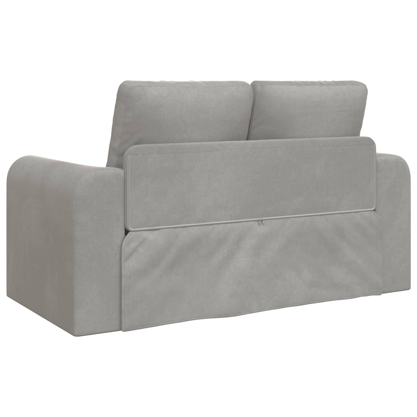 Sammenleggbar Sofa seng Lysegrå 148 x 71 x 83 cm Fløyel