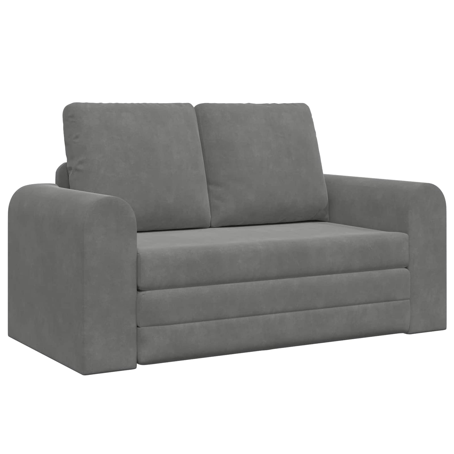 Sammenleggbar Sofa seng Mørkegrå 148 x 71 x 83 cm Fløyel
