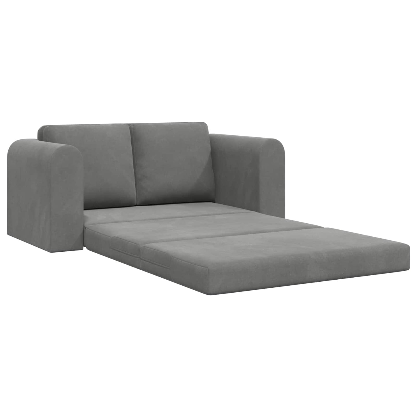 Sammenleggbar Sofa seng Mørkegrå 148 x 71 x 83 cm Fløyel
