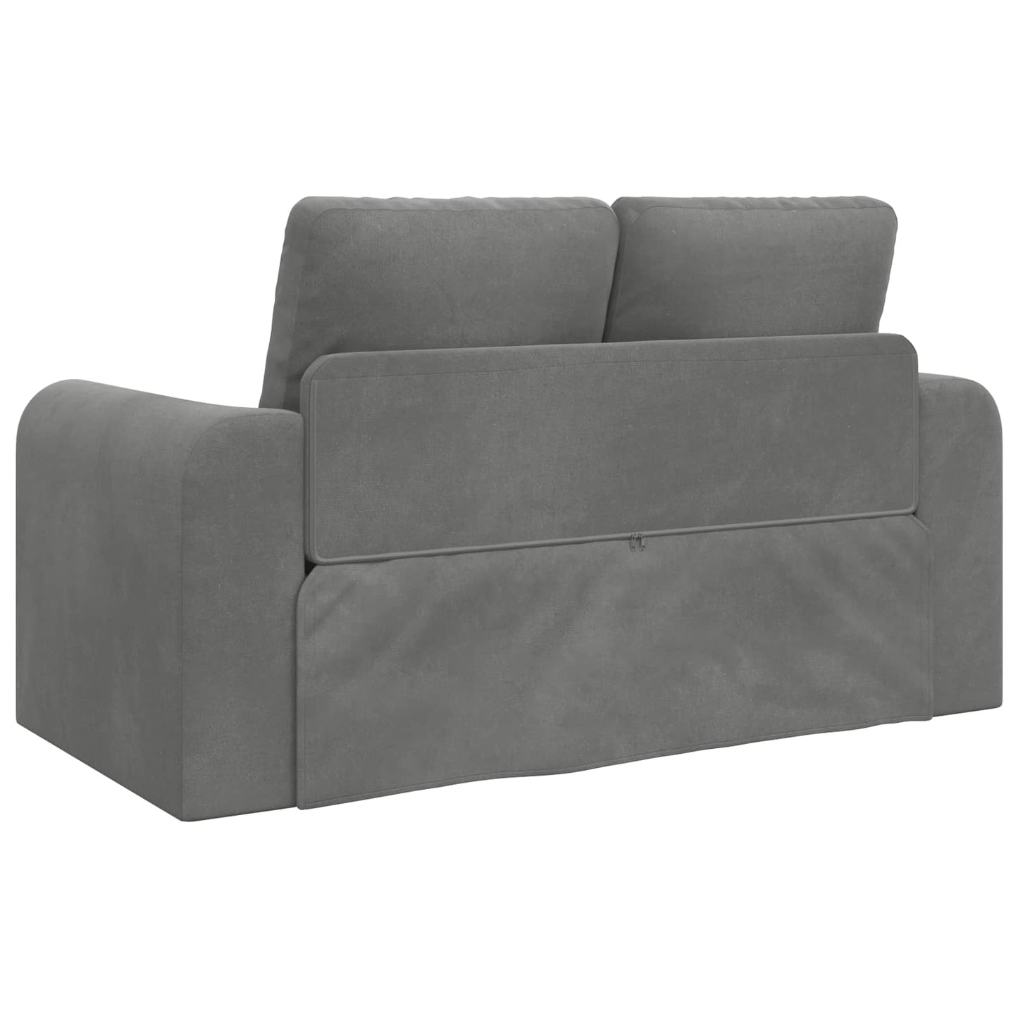 Sammenleggbar Sofa seng Mørkegrå 148 x 71 x 83 cm Fløyel