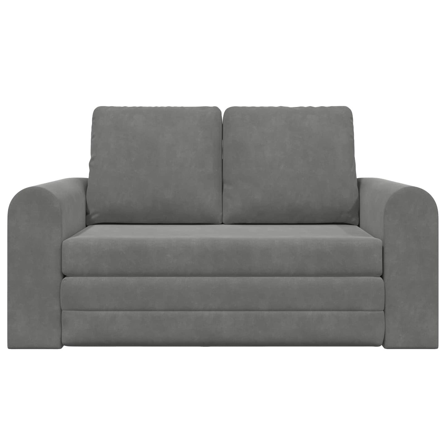 Sammenleggbar Sofa seng Mørkegrå 148 x 71 x 83 cm Fløyel