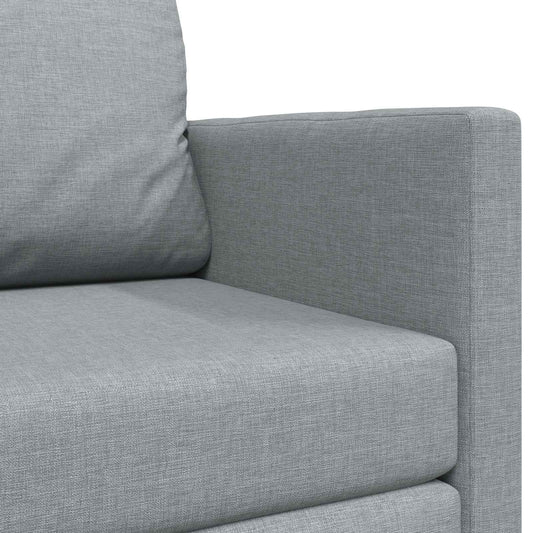 2-seters sammenleggbart sovesofa Lysegrå 124 x 71 x 78 cm stoff