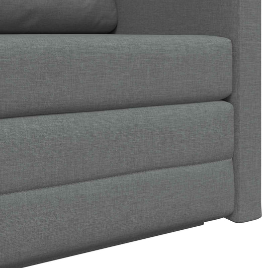 2-seters sammenleggbart sovesofa Mørkegrå 124 x 71 x 78 cm