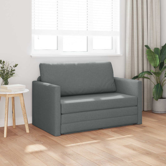2-seters sammenleggbart sovesofa Mørkegrå 124 x 71 x 78 cm