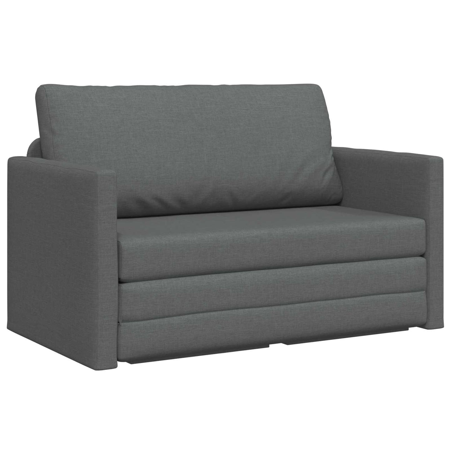 2-seters sammenleggbart sovesofa Mørkegrå 124 x 71 x 78 cm