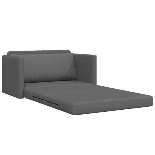 2-seters sammenleggbart sovesofa Mørkegrå 124 x 71 x 78 cm