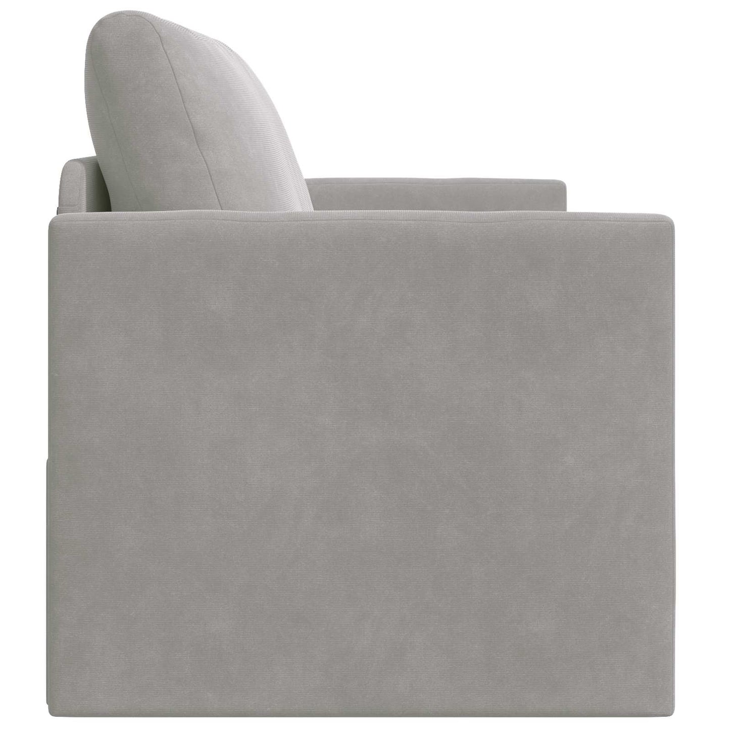 Sammenleggbar Sofa seng Lysegrå 124 x 71 x 78 cm Fløyel vidaXL