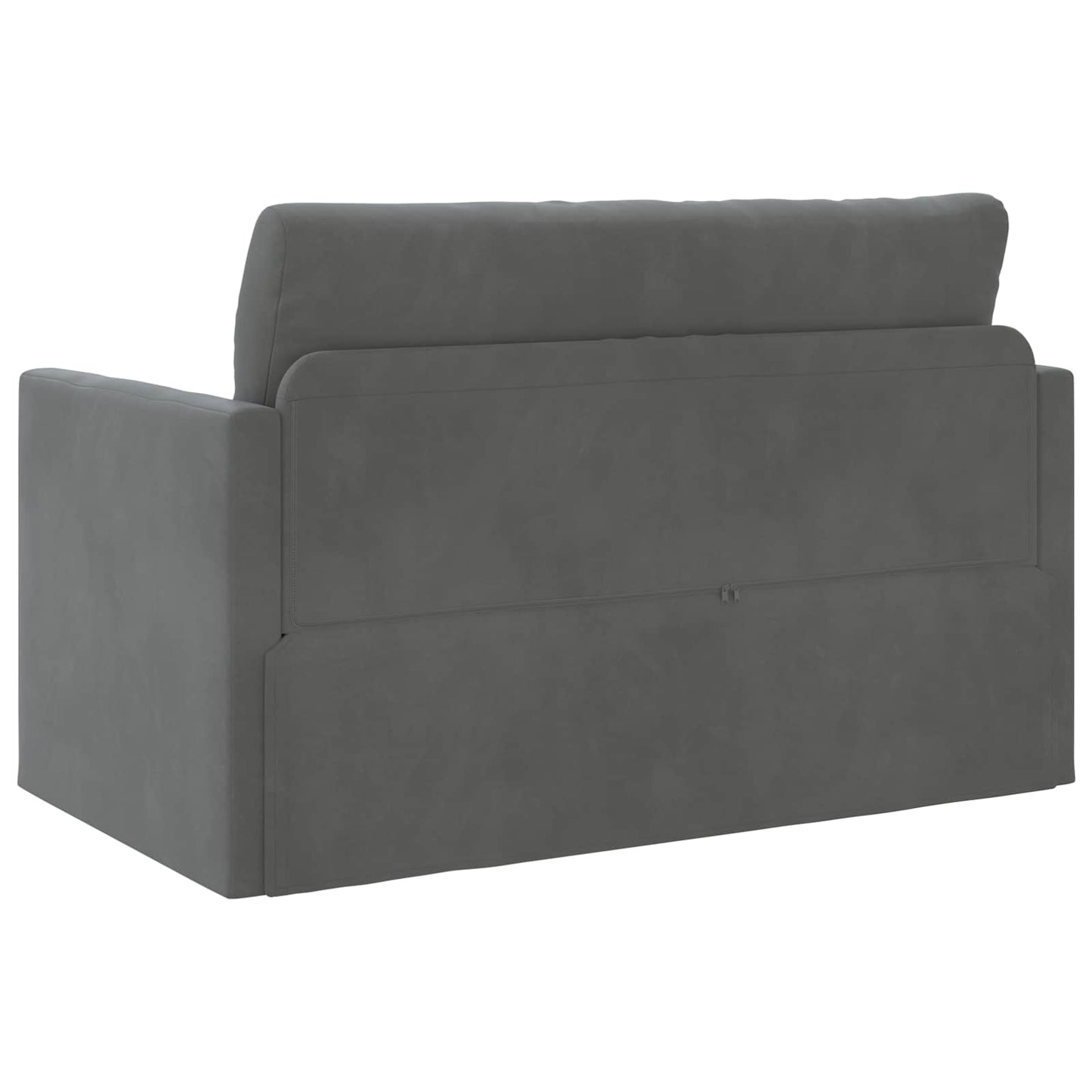 Sammenleggbar Sofa seng Mørkegrå 124 x 71 x 78 cm Fløyel vidaXL