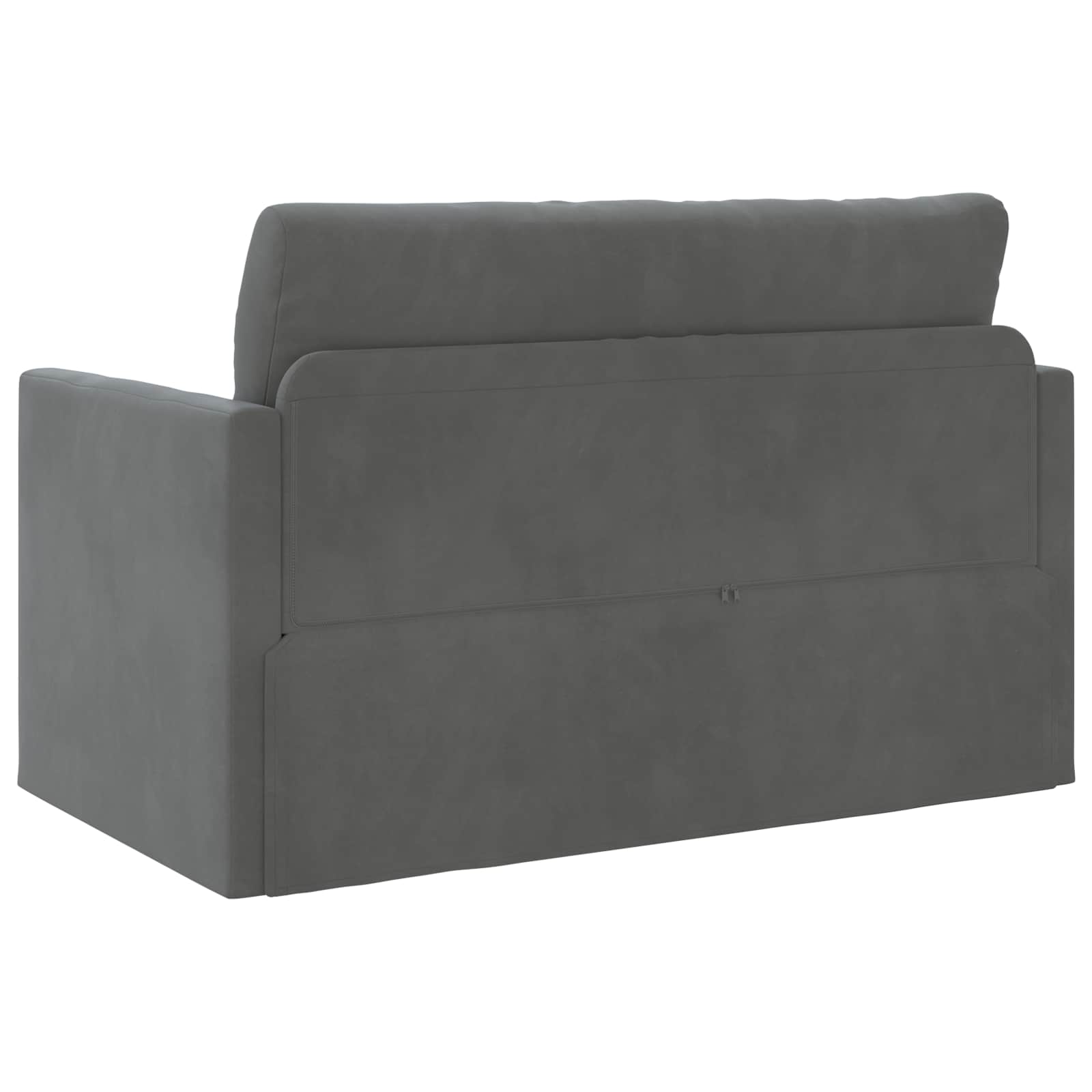 Sammenleggbar Sofa seng Mørkegrå 124 x 71 x 78 cm Fløyel vidaXL