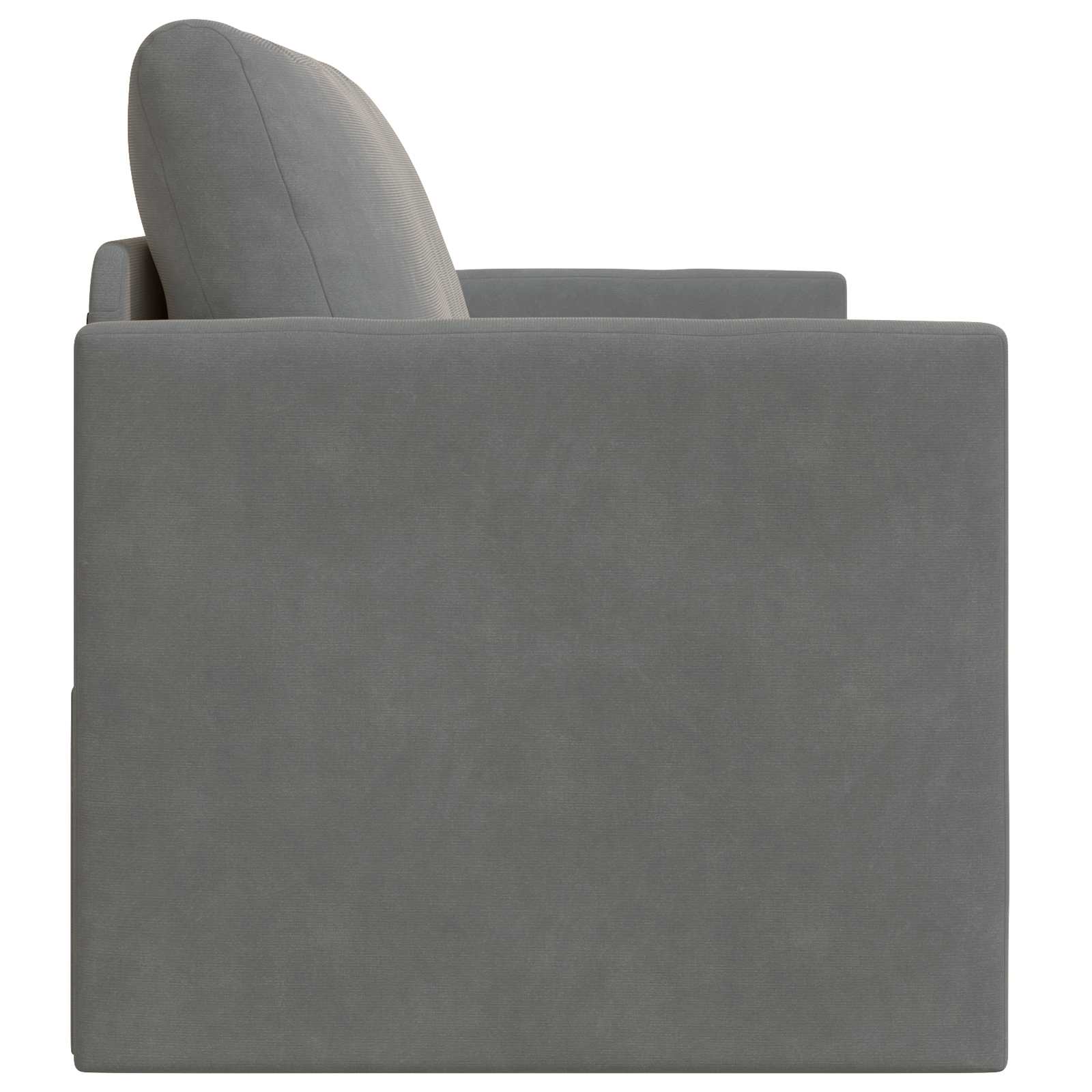 Sammenleggbar Sofa seng Mørkegrå 124 x 71 x 78 cm Fløyel vidaXL